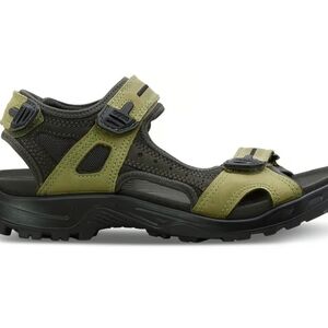 Ecco Men's Green and Black Sandals